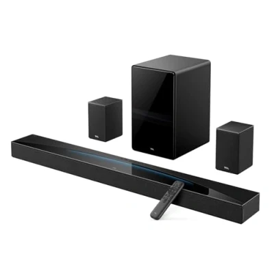 Imagen de TCL Barra de Sonido Q85H 7.1.4ch tecnología RayDanz Dolby Atmos &amp; DTS:X con subwoofer inalámbrico y Altavoces Traseros compatibles HDMI 2.1 BT 5.3