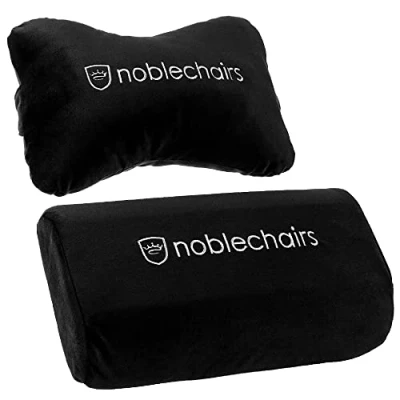 Imagen de noblechairs Set de Almohadas para Sillas Juego Epic/Icon/Hero Negro/Blanco