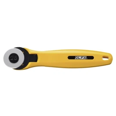 Imagen de Olfa WHI_RTY 1/C Cortador Giratorio pequeño de 28 mm, Amarillo, 1 cm