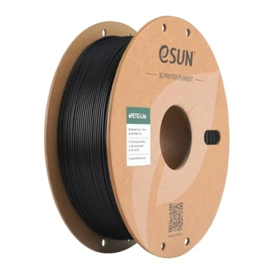 Imagen de eSUN PETG Filamento 1.75mm, de Alta Dureza, Carrete 1KG (2.2 LBS) Impresión 3D para Impresoras 3D,Negro