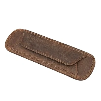 Imagen de STILORD Hombrera con Botones de presión Acolchado para la Correa del Bolso Piel auténtica época, Color:marrón Medio