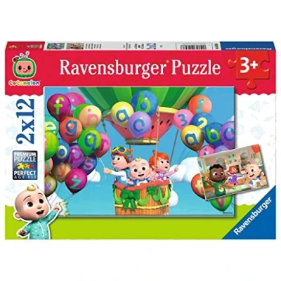 Imagen de Ravensburger Puzzle Cocomelon, Colección 2 x 12, de 12 Piezas, para Niños, Edad Recomendada 3+ Años