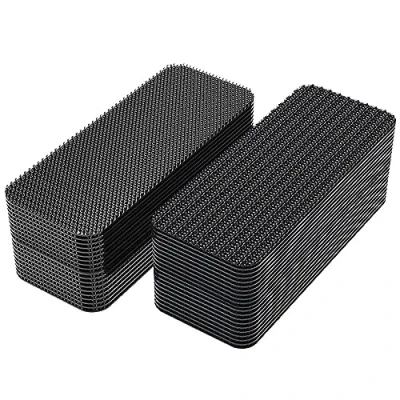 Imagen de 20 Piezas 10 Pares Belcro Adhesivo Doble Cara Fuerte,Belcro Cara,para el Hogar,Oficina,Automóvil,Escuela,Rectangula,Reutilizable,Negro,3x10cm