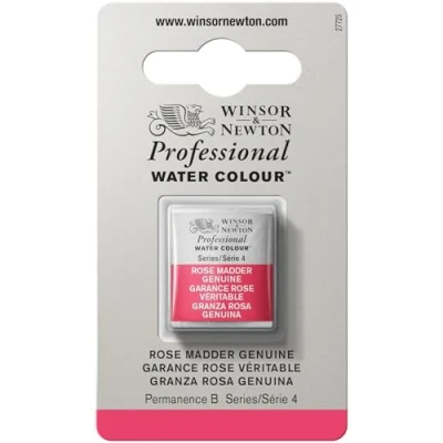 Imagen de Winsor &amp; Newton Professional Pintura a Base de Agua, Rosa (Rose Madder 587), Media Pastilla