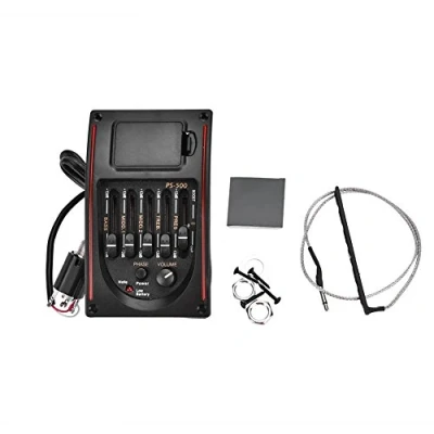 Imagen de Ecualizador de Pastillas Pickup Guitarra,EQ PS 500 5Band Digital Guitar Preamp Piezo Tuner Pastilla Sintonizador Preamplificador para Guitarra Acústica