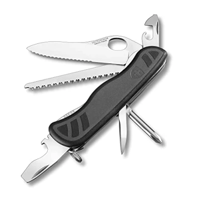 Imagen de Victorinox Schweizer Soldatenmesser 08 Navaja con 10 funciones, incluyendo hoja grande bloqueo para una mano