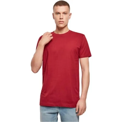 Imagen de Build Your Brand T Shirt Round Neck Camiseta, Hombre, burgundy, 5XL
