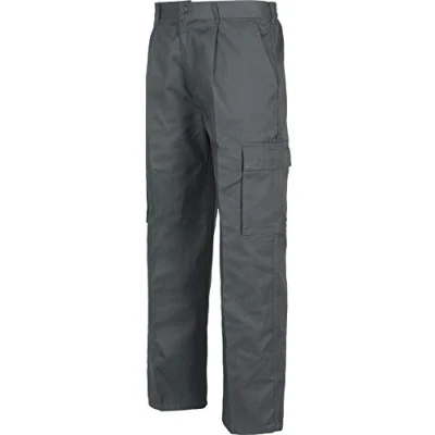 Imagen de Work Team Pantalón. Elástico en cintura, multibolsillos: dos bolsos laterales perneras. HOMBRE Gris 46