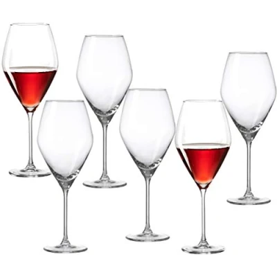 Imagen de Ritzenhoff &amp; Breker Rotweingläser Set Salsa, 6 Piezas, 470 ml Cada uno, Vidrio, Rojo
