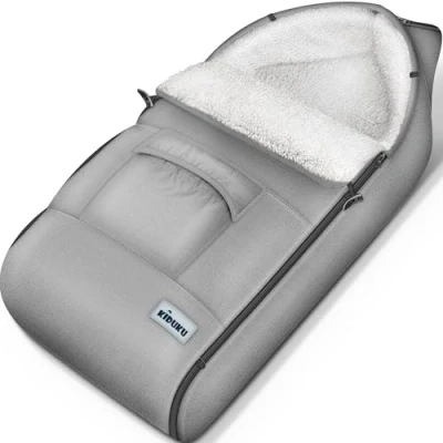Imagen de KIDUKU Saco de Invierno para Cochecito, Carrito Universal Térmico Bebé, Silla Paseo, Carro Lavable Con Cremallera y Gran Bolsillo