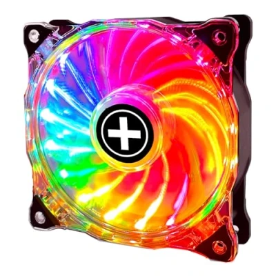 Imagen de Xilence XPF120G.ARGB.PWM Ventilador silencioso (120 mm, LED ARGB y PWM, 4 pines, fácil instalación, cable de 440 mm longitud, rodamiento hidráulico, transparente/negro)