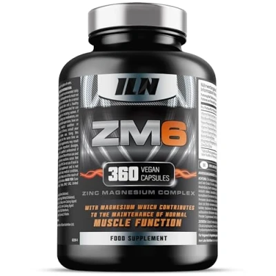 Imagen de ZM6 Suplemento de Zinc y Magnesio Alta Potencia Comprimidos para la Función Muscular Normal Potenciador 360 Cápsulas Vegetarianas