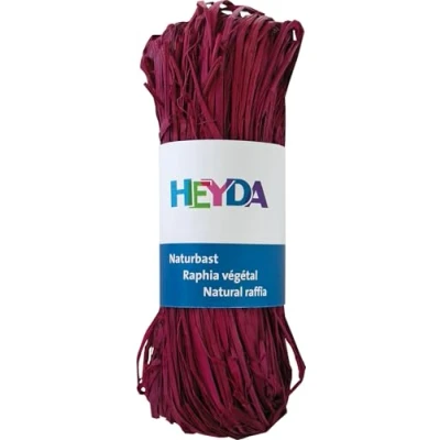 Imagen de Baier &amp; Schneider Rafia natural, 0 m x mm, color burdeos, VE = 5/50 Bdl.