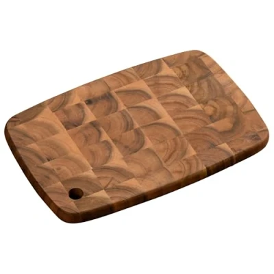 Imagen de KESPER Tabla de cortar profesional con orificio para colgar, material: madera acacia (madera), dimensiones: 32 x 22 2 cm, color: marrón, natural 28152