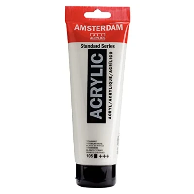 Imagen de Amsterdam Standard Series Colores Acrílicos Tubo 250 ml Blanco de Titanio 105 (17121050)