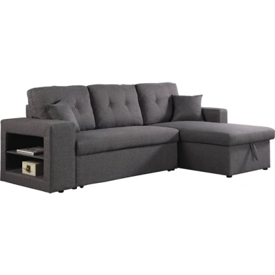Imagen de Habitat et Jardin Sofá esquinero Convertible/Reversible Axel Gris