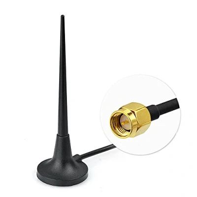 Imagen de Eightwood Antena 3G 4G Adaptador SMA Macho Omnidirectional 3.5dBI con 3M 9.8ft Cable 850 960/1710 2170 MHz GSM/UMTS/HSPA/CDMA/3G Cellular Antenna