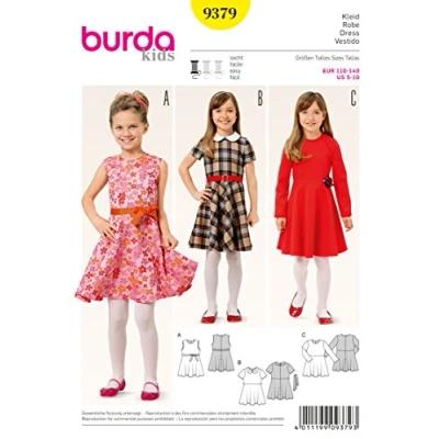 Imagen de Burda B9379 Patrón de Costura para Vestido, Papel, Blanco, 19 x 13 1 cm