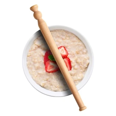 Imagen de Muldale Spurtle Agitador de gachas avena (29,5 cm, cuchara madera para avena, regalos tradicionales escoceses, haya natural sostenible)