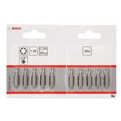 Imagen de Bosch 2 607 001 616 Punta de atornillar extra dura T25, 25 mm (pack 10)