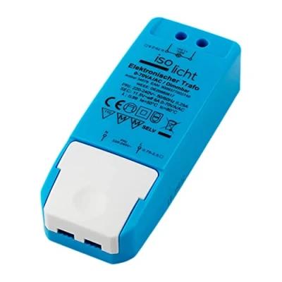 Imagen de LED halógeno MR16 GU5.3, 12 V/AC, de 0 a 70 W, sin carga mínima, parpadeo LED, ruido del transformador, fuente alimentación controlador regulable, VA