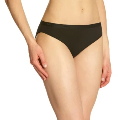 Imagen de Dim Les Pockets Ecodim Coton Pack de X3, Bragas Mujer, Noir/Gris Blanco, S
