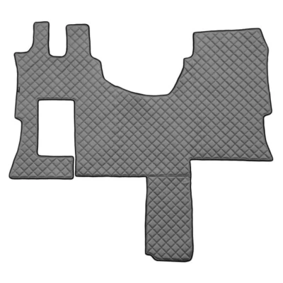 Imagen de F CORE FL33 GRAY Juego de alfombrillas suelo Ecopiel delante 1 gris
