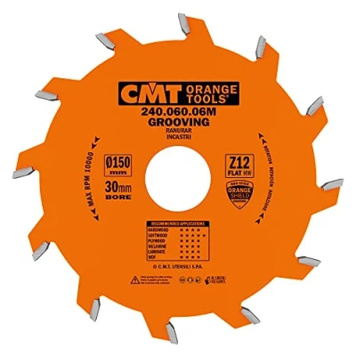 Imagen de CMT Orange Tools 240.060.06M Sierra circular para ranurar 150x6x30 z 12