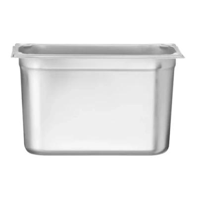 Imagen de HENDI Recipiente GN 1/3,contenedor GN,esquinas reforzadas,resistente a Temperaturas de 40 300C,apto para hornos,congeladores,calientaplatos,baño María,7.8L,325x176x(H) 200mm,acero inoxidable