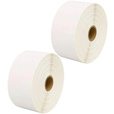 Imagen de 4,000 Compatible Zebra 52mm x 25mm White Direct Thermal Labels (2000 per Roll) for Type Printers