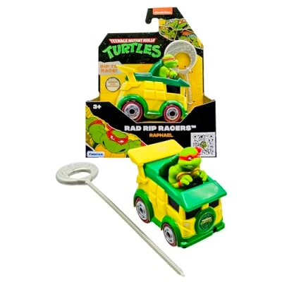 Imagen de TMNT Tortugas Ninja Adolescente Mutante Tortuga Raphael RAD Rip Racers, Vehículo de acción, Edición clásica Juguetes y Regalos para Niños 3+