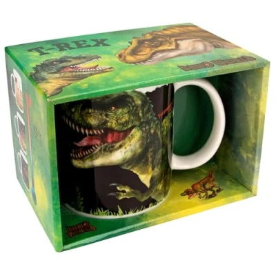 Imagen de Depesche 12613 Dino World New Magic Efecto térmico y Motivo de Dinosaurio, Taza Porcelana, Capacidad Aprox. 320 ml, Multicolor