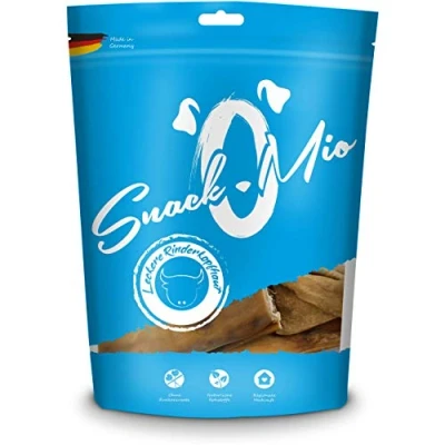 Imagen de SnackOMio Snack Premium para Perros Delicioso Cuero cabelludo de Buey, sin Cereales, 1 Pack (1 x 300g)