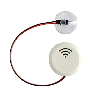 Imagen de PHILSP alarma de nivel tanque, agua, con sensor fugas sistema seguridad desbordamiento, para peceras, acuarios, alarmas domésticas, color blanco