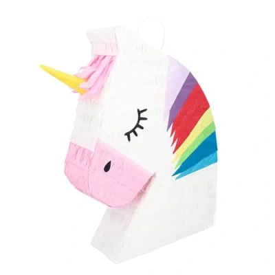 Imagen de Boland 30989 Piñata unicornio, 45 x 33 8 cm, decoración colgante, para cumpleaños, fiesta temática y carnaval