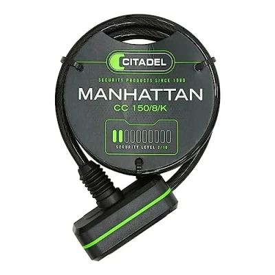 Imagen de CIDATEL 73060_noir_150 cm Cable Espiral Citadel Negro 150cm CC 150/8/K, Multicolor, 150