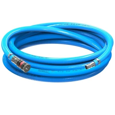 Imagen de AUPROTEC Juego de manguera aire comprimido 8 mm diámetro interior, PVC 10 m, con acoplamiento rápido S2000 para compresor comprimido, muy