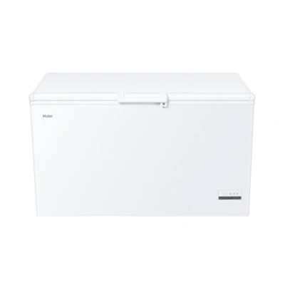 Imagen de Haier HCE321T Arcon Congelador Horizontal, 319L, Ancho 141cm, Función Fast Freeze y Super Congelación, 2 Cestos Metálicos, Display Digital, Interior de Aluminio Texturizado, Tirador Exterior, Blanco