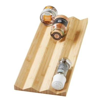 Imagen de bandeja para especias de bambú 448 x 174 20 mm ORGA BOX® 3 bandejas cubiertos a partir 497 (600 ancho del cuerpo) madera