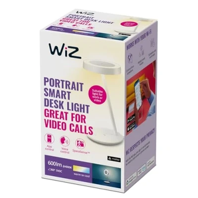 Imagen de WiZ Portrait lámpara de mesa LED anillo sensor CCT