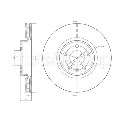 Imagen de Disco de freno METELLI 23 1249C