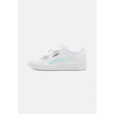Imagen de Puma Smash 3.0 HOLO 2.0 Unisex Zapatillas para niños, Talla: 30, White/mauve mist/silver Zapatos