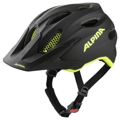Imagen de Alpina Carapax JR. Flash Casco de esquí, Unisex Youth, Black Neon Yellow Matt, 51 56 cm