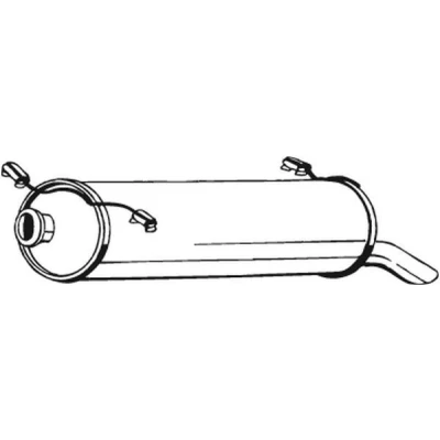 Imagen de BOSAL 135 697 Silenciador trasero CITROËN: Xantia Hatchback