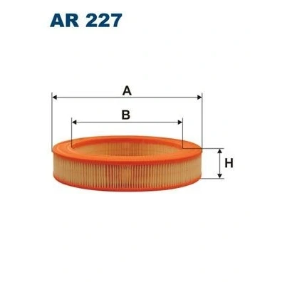 Imagen de FILTRON AR 227 Filtro de aire 50 260 Cartucho filtrante FORD: Sierra Mk1 Hatchback