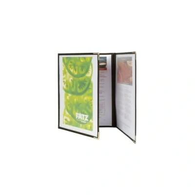 Imagen de SECURIT Crystal Menú Holder A4. Triple Veces (6 páginas). Cantidad Cuadro 3.