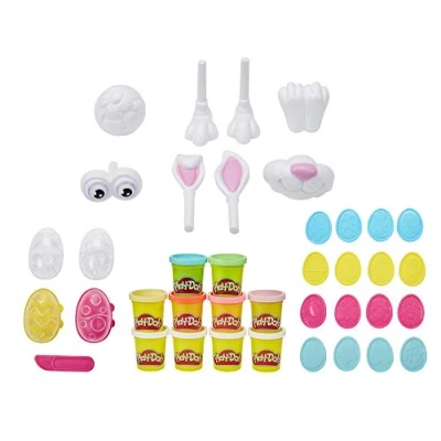 Imagen de Play Doh Juego de Sellos para Huevos Pascua (25 Piezas, amasar con Huevos, y 10 latas Doh, niños a Partir 3 56 g), Exclusivo en Amazon