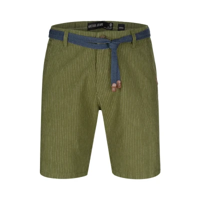 Imagen de Indicode Hombres Enford Pantalones Cortos de algodón y Lino Cypress S