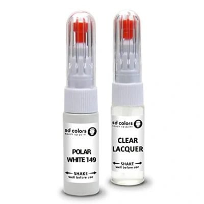 Imagen de SD COLORS polar WHITE 149 сomcompatible con MERCEDES Kit de reparación bolígrafo pintura retoque 20 ML, código color blanco (sin laca y sin aguja)