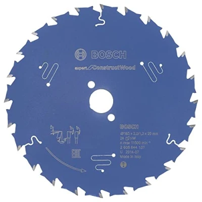 Imagen de Bosch Profesional 2608644137 Disco de sierra circular CSB Expert ConstructWood: 165x20x24D